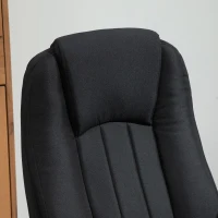 Fotoliu de Birou cu Masaj Vinsetto cu Interfata USB si Inaltime Reglabila, 60x74x106-116cm, Negru(m-8)