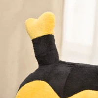 HOMCOM Balansoar Albină din Lemn pentru Copii 60 x 33 x 45cm Galben și Negru(m-11)