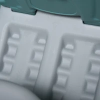 Homcom Jucarie 3-in-1 Copii – Cal Balansoar, Tobogan & Cos Verde(m-9)