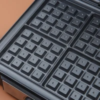 HOMCOM 4 Slice Waffle Maker Iron Machine with Deep Cooking Plate, Adjustable Temperature, Non-stick Coating and Cool Touch Handle, 1200W(m-9)