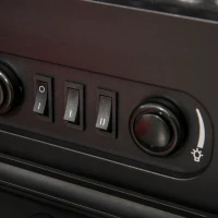 HOMCOM Freestanding Electric Fireplace Indoor Heater Glass View Log Wood Burning Effect Flame Portable Fireplace Stove 950/1850W Black(m-11)