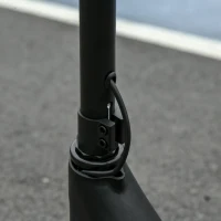 HOMCOM Electric Scooter, 120W Motor E-Scooter with Battery Display, Adjustable Height, Rear Brake for Ages 6+ Years - Black(m-10)