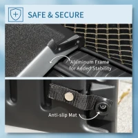 PawHut Portable Dog Ramp, Telescoping Dog Car Ramp with Carry Handle, Non-Slip, Aluminium Frame, Black(m-4)