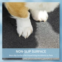 PawHut Portable Dog Ramp, Telescoping Dog Car Ramp with Carry Handle, Non-Slip, Aluminium Frame, Black(m-7)