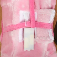 HOMCOM Baby Rocking Horse Plush Ride on Animals Rocker with Sound Handle Grip for Kids 3-6 Years - Pink(m-11)