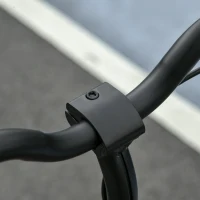 HOMCOM Electric Scooter, 120W Motor E-Scooter with Battery Display, Adjustable Height, Rear Brake for Ages 6+ Years - Pink(m-10)