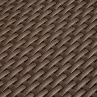 Outsunny Divano a 2 Posti in PP Plastica Divano da Giardino ad Effetto Rattan con Cuscini, Marrone(m-8)