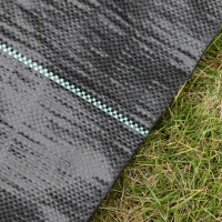 Outsunny 2x50m Gardener Premium Weed Barrier Landscape Fabric Durable & Heavy-Duty Weed Block Gardening Mat, Easy Setup & Superior Weed Control Convenient Design(m-8)