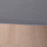 HOMCOM Toddler Bed Rail Foldable Safety Barrier Fold Down Bed Guard for Flat & Slat Bed, 150 x 50cm, Grey(m-11)