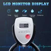 HOMCOM Stationary Exercise Bike, with 10KG Flywheel, Phone Holder - Red(m-4)