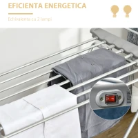 Homcom Uscator Rufe Electric Pliabil – Aripi Extensibile & Eficienta(m-8)
