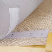 HOMCOM Poltrona Baloiço Poltrona Relax com Almofada Amovível Apoio para os Braços e Pés de Madeira de Bétula 67x97x84cm Cinza(m-8)