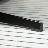 HOMCOM Scaun de birou din piele PU rotativ, simplu, modern, cu spatar inalt, scaun de computer, scaun de birou pivotant pentru casa si birou, negru(m-9)