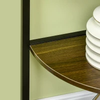 HOMCOM Rafturi de depozitare cu 6 niveluri pentru sufragerie, dormitor, bucatarie, maro inchis(m-8)