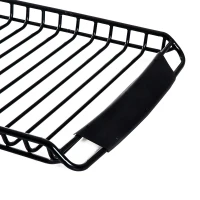 HOMCOM Autodach-Gepäckträger | Stahl | 134 x 100 x 10 cm | Schwarz(m-6)