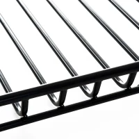 HOMCOM Autodach-Gepäckträger | Stahl | 134 x 100 x 10 cm | Schwarz(m-8)