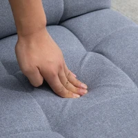 HOMCOM Fotoliu  cu suport pentru spate, scaun de lectura reglabil pe 5 niveluri, vizionarea televizorului si meditatie, gri(m-8)