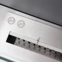 HOMCOM Lareira de Bioetanol de Parede 60x22x40cm Capacidade de 1,5 Combustão de 3 Horas Estufa de Bioetanol Preto(m-8)