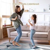 HOMCOM Tapete de Sala de Estar Moderno 230x160cmTapete Geométrico com Base Antiderrapante para Dormitório Escritório Estúdio Multicor(m-4)