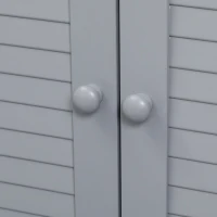 kleankin Móvel para Lavatório Pousar Armário para Casa de Banho com 2 Portas e Prateleira Interior Ajustável 60x30x60cm Branco(m-7)