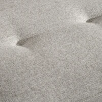 HOMCOM Canapé 2 places banquette style scandinave dossier capitonné en tissu 149 x 76,5 x 86 cm - gris clair(m-9)