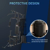 HOMCOM Multifunction Home Gym Weight Training Workout Station Fitness Strength Machine(m-5)