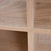 HOMCOM Librarie Raft 4 Niveluri Culoare Lemn Natural 61,5x29,5x122,5cm(m-8)