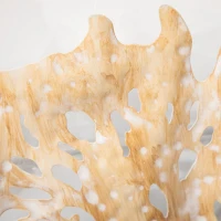 HOMCOM Decoración de Pared de Metal 3D con Motivos Marineros Adornos de Pared Metálico para Salón 66x30,5 cm Multicolor(m-8)