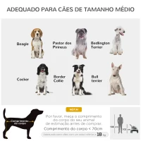PawHut Carrinho para Animais de Estimação Dobrável com 5 Janelas Transpiráveis 2 Portas Bolso de Armazenamento Cinto de Segurança e Freios Tecido Oxford 107x67x102cm Cinza(m-8)