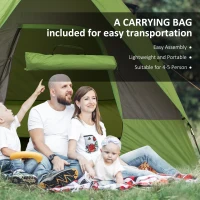 Outsunny Lightweight 4-5 Person Vehicle Side Camping Tent for SUVs, CUVs, Minivans W/ Mesh Window and Door, Storage Bag, Carrying Bag(m-5)