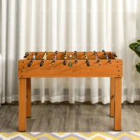 HOMCOM 1.2m/48" Wooden Soccer Foosball Table Heavy Duty for Arcades ,Pub, Game Room,8 Rods,2 Balls(m-10)