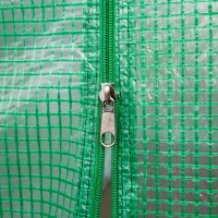 Outsunny Cobertura de Estufa de Túnel 3,5x3x2m Cobertura de Substituição de Estufa Polietileno com 6 Janelas e Portas Enroláveis Proteção de Plantas para Jardim Verde(m-8)