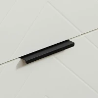 HOMCOM Dulap de depozitare modern , dulap decorativ cu 3 sertare, rafturi deschise pentru camera de zi, dormitor, biroul de acasa, natural si alb crem(m-9)