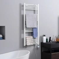 HOMCOM Badezimmerheizung, 24/7-Programmierung, 4 Modi, Überhitzungsschutz, 50 cm x 129 cm, Weiß(m-2)