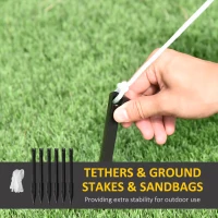 Outsunny 6ft Inflatable Halloween Large Pumpkin in Hat with Four Small Pumpkins, Blow-Up LED Display for Lawn, Garden, Party, Indoor and Outdoor(m-7)