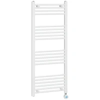 HOMCOM Badezimmerheizung, 24/7-Programmierung, 4 Modi, Überhitzungsschutz, 50 cm x 129 cm, Weiß(m-1)