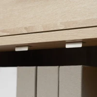 HOMCOM Bufet modern cu dulap de depozitare, cu sertar si raft reglabil pentru living, dormitor, hol, natural(m-7)