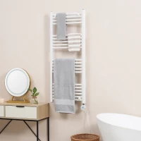 HOMCOM Badezimmerheizung, 24/7-Programmierung, 4 Modi, Überhitzungsschutz, 50 cm x 129 cm, Weiß(m-10)