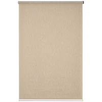 HOMCOM WiFi Smart Roller Blinds Work with TUYA App, Window Shade with Rechargeable Battery, Electric Shades Blind Easy Fit Home Office Living Room Bathroom Kitchen, Brown, 120cm x 180cm(m-1)