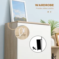 Homcom Organizator Intrare cu Oglinda(m-7)