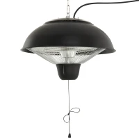 Outsunny Lampa pentru Incalzire Electrica Suspendata pentru Externa cu Iluminatie Led 1500W(m-10)