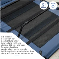 Hondenligbed hondenbed outdoor hondenmand kattenmand slaapplaats huisdierbed blauw(m-6)