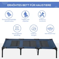 Hondenligbed hondenbed outdoor hondenmand kattenmand slaapplaats huisdierbed blauw(m-4)