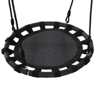 HOMCOM Huśtawka bocianie gniazdo Huśtawka okrągła Huśtawka dziecięca, obciążenie do 100 kg, Ø 60 cm(m-11)