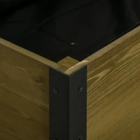 Outsunny Podwyższona grządka z kółkami 120 cm x 60,5 cm x 66 cm(m-9)