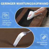 PawHut Hondenbed hondenligbed slaapplaats hondenbank hondenmand dierenbed 122 x 92 x 23 cm(m-5)