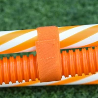PawHut 5-delig. Behendigheidsset voor honden hondentraining met hondentunnel training voor huisdieren inclusief draagtas gemakkelijk te dragen kunststof polyester oranje + wit(m-9)