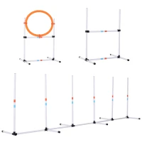 3-cz. zestaw do treningu agility dla psów Zestaw treningowy dla zwierząt domowych Zestaw do treningu psów z torbą(m-11)