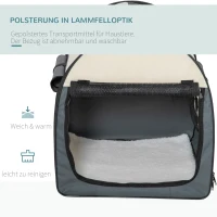 PawHut hondenbox inklapbare hondentransportbox dier 2 kleuren 5 maten(m-6)