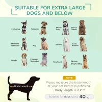 PawHut Saltea pentru caini pentru spatii interioare si exterioare Capacitate de pana la 32kg cu material care permite trecerea aerului 130x90x20cm negru(m-4)